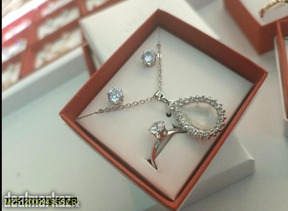 Zircon stones necklace set