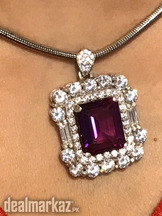 Sterling 925 queen pendant amethyst