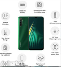 realme5i 4gb ram 64gb memory