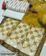 • Fabric: Organza • Shirt: Embroidered • Trouser: Plain • Dupatta: