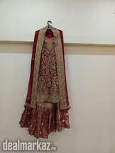 Copy of abida dada dress Size : Medium Long shirt with farshi lehnga