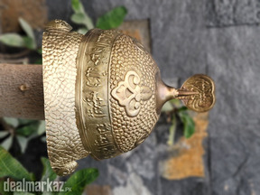 Handmade brass helmet from arabic history art and craft