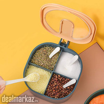 Kitchen Seasoning Spice Box With Spoons