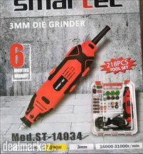 Smartec Electric 3mm Die Grinder 218 pc Tool Set