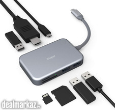 iHaper C003 USB C Hub, 7-in-1 USB C Adapter with 4K HDMI, 60W Type-C P