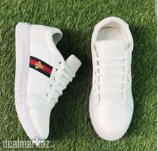 Mene Stylish PU Leather Sneakers White