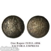 Victoria empress 1886 one Indian rupee