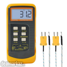 6802 II Durable Precision Dual Channel Digital Thermometer with 2 K-Ty