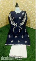 Embroided 2pcz Fabric HF cotton