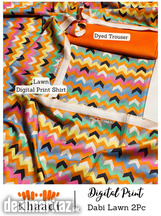 Saphire, Bonanza Satrangi and Khaadi All Over Lawn 2Pc