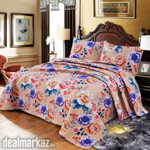 Royal linen bedspread-Violet Flower 6Pcs