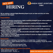 We are seeking a talented Digital Marketing Expert to join our team