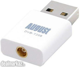August Apple Compatible TV Tuner DVB-T208 - USB Freeview Television St