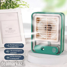 Rechargeable Battery Operated Mini Usb Fan With Mist Water Spray