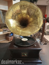 Gramophone for Sale with Free Records and Needles
