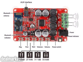 Tda7492P 50W+50W Wireless Bluetooth 4.0 Audio Receiver Digital Amplifi
