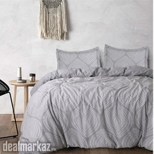 Palmette Embroidered Linen Duvet CoverRH
