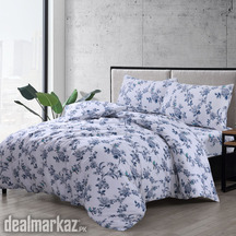 Candice Blue Cotton Bedsheets Double bed-Tulips