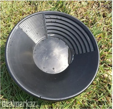 Portable Pan Double Riffle Gold Pan Polypropylene Panning Gold Washing