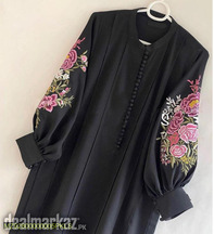 2 PCs women stitched linen Embroidered suit