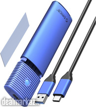ORICO Aluminum M.2 SATA SSD Enclosure , Tool-Free 5Gbps USB C Adapter,