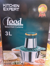 Electric meat chopper Grinder stainless steel food processor. 3L
