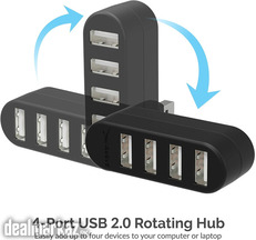 Sabrent Premium 3-Port Aluminum Mini USB 3.0 Hub + 4-Port USB 2.0 Hub
