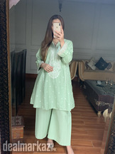 Summer Cotton Embroidery 2 PCS Stitched Suit