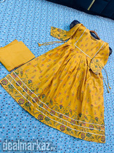 LACE-WORK COTTON LAWN Fency Maxi 2 Pcs Stitched