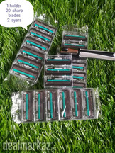 Imported razor with 20 sharp blades nd 1 holder