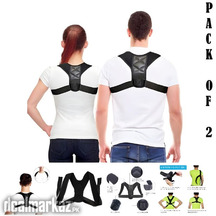Pack Of 2 Posture Corrector Adjustable Back And Shoulder Support