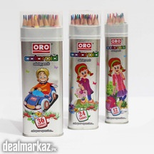 ORO Coloroid Tin Box 24 Pencil Colors