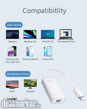 ARKTEK USB-C to Mini DP Adapter USB Type C (Thunderbolt 3 Compatible)