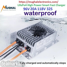 Electric Car LifePo4 Waterproof High Power Smart Fast Charger 96V 20A