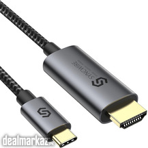 Syncwire USB C to HDMI Cable [4K, 60Hz, Gold Plated] - Nylon Braided T