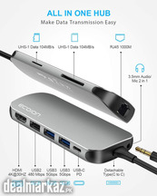 ECOIOU USB C Hub,ECOIOU 9-in-1 Ports Type-C Hub Adapter for 4K HDMI, U