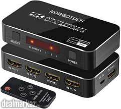 NOWBOTUCH 4x1 HDMI Switch Splitter 4 Ports 4Kx2K 60Hz 1080P, 3D HDMI 2