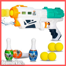 2-in-1 Bowling & Water Shooting Toy Gun