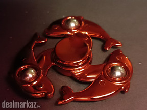 Serenity Red Dolphin Fun Fidget Spinner