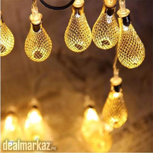 LED Lights String Metal Lamps 10 Bulbs