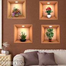 4Pcs Wall Decor 3D Sticker Removable FREE HOME DELIVERY