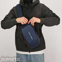 Men Anti Theft Chest Bag Shoulder Usb Charging Crossbody Package