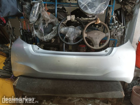 Silver Toyota Vitz 2011-2016 Rear Bumper - Shah Nafees Traders