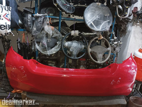 Toyota Vitz Red Back Bumper for 2011-2016 - Shah Nafees Traders