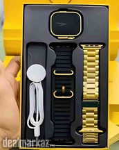 HK9 Ultra Golden Smart Watch Full HD 49mm