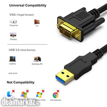 BENFEI 6 Feet USB 3.0 to VGA Cable Male to Male, Uni-Directional USB t