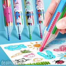 8 in 1 Push Crayon | Toy | Educational Toy | Kids | Drawing Color