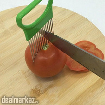 Vegetable Holder Stainless Steel Onion Fork Fruit Cutter Slicer