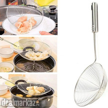 Stainless Steel Long Handle Strainer Drainer Sifter Colander Spoon 14c