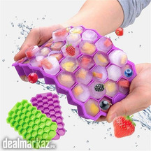 Silicone Ice Cube 37 Grid Ice Cube Tray with Lid